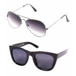 Black Aviator + Black Wayfarers